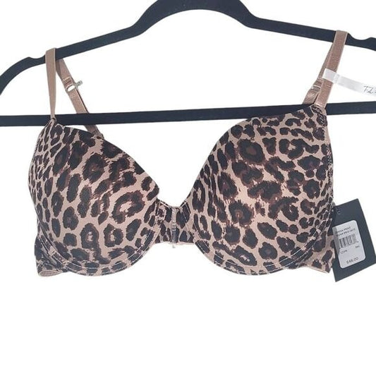 Frederick's of Hollywood Leopard Print Push-Up Bra Size 36C NWT