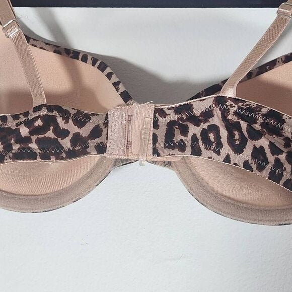 Frederick's of Hollywood Leopard Print Push-Up Bra Size 36C NWT