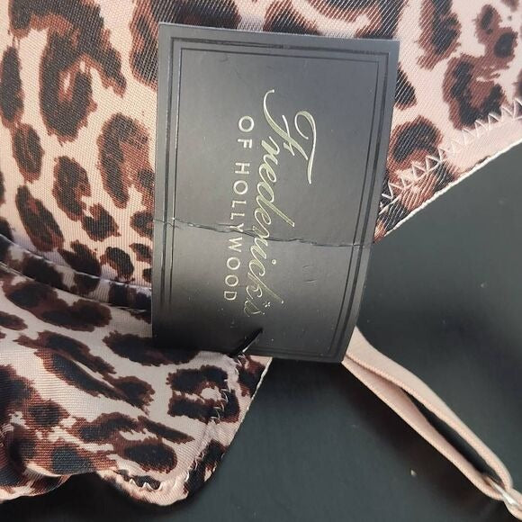Frederick's of Hollywood Leopard Print Push-Up Bra Size 36C NWT