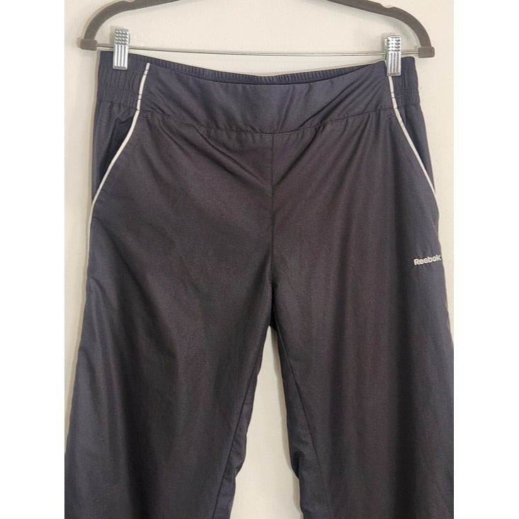 Reebok Womens Dark Gray Pull-On Track Pants Size Medium