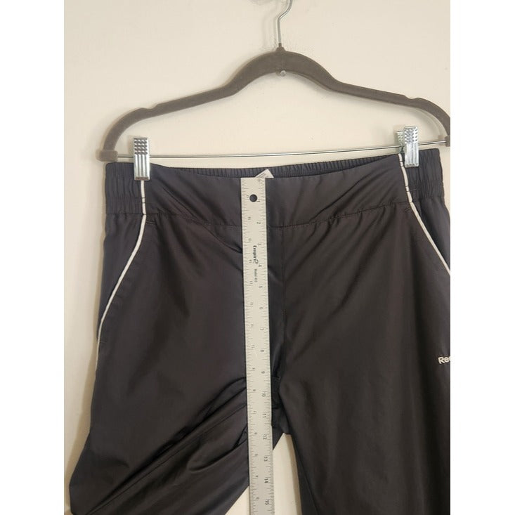 Reebok Womens Dark Gray Pull-On Track Pants Size Medium