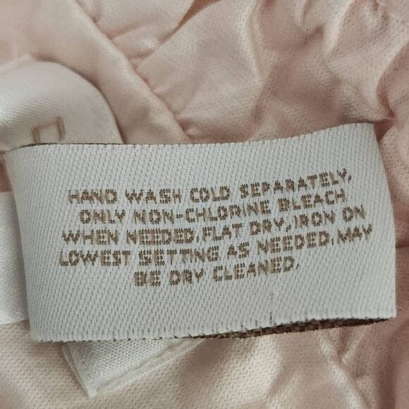 Chico's Light Pink Jacket with Layered Ruffles Size Medium Pink Satin Jacket