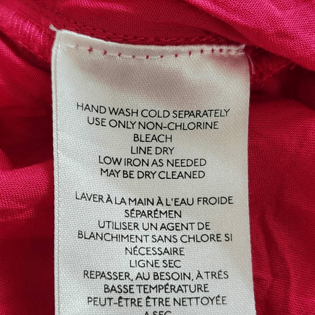 By Anthropologie Hot Pink Long Sleeve Romper Size Medium Anthropologie Romper