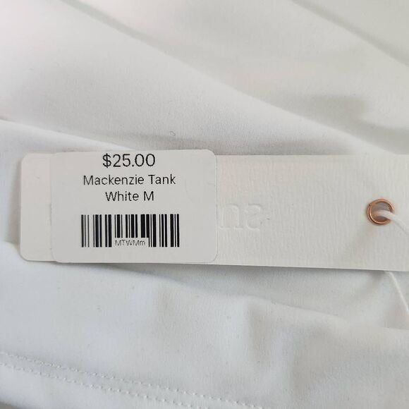Olivaceous White Cropped Tank Top Size Medium White Crop Top New