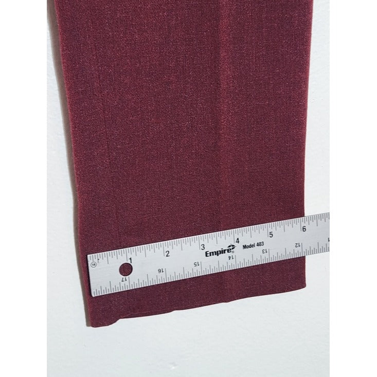 The Limited Burgundy Ankle Pants with Zippered Pockets Size 4