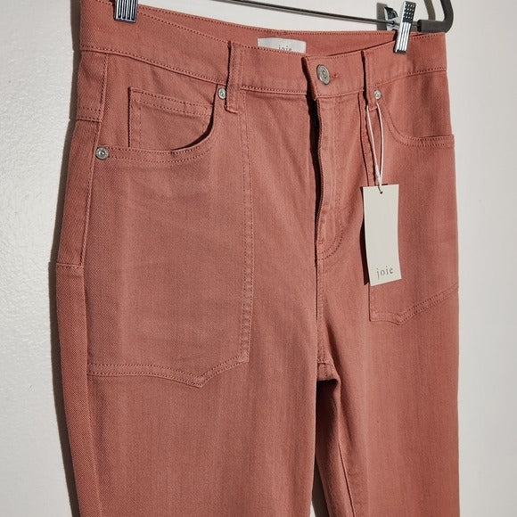 Joie Pink Cropped Jeans Size 28 NWT Pink Ankle Jeans