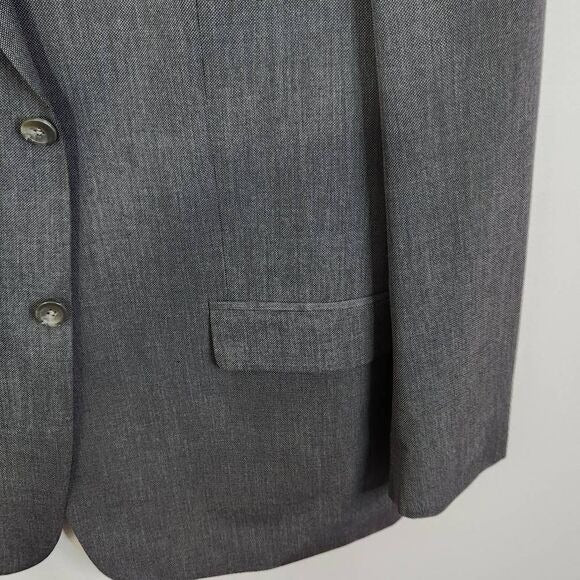 Geoffrey Beene Gray Sport Coat Size 46R Gray Wedding Guest Blazer