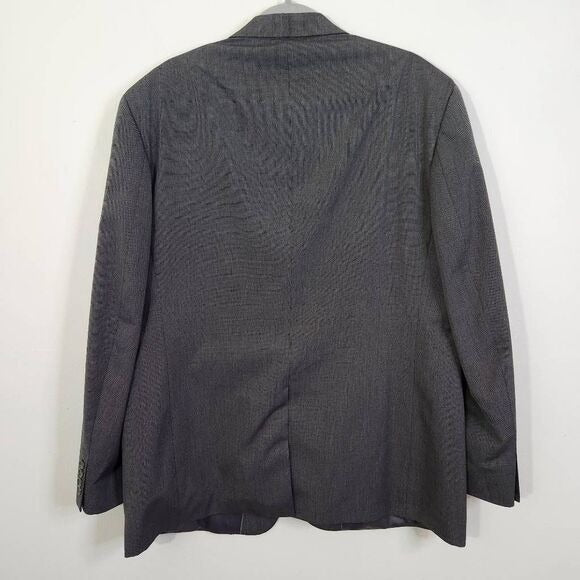 Geoffrey Beene Gray Sport Coat Size 46R Gray Wedding Guest Blazer