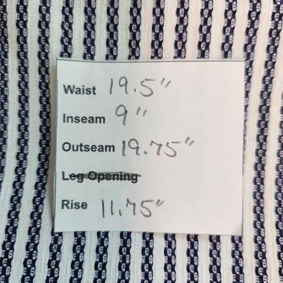 Hilary Radley Navy and White Striped Bermuda Shorts NWT Size XXL Pull-on Shorts