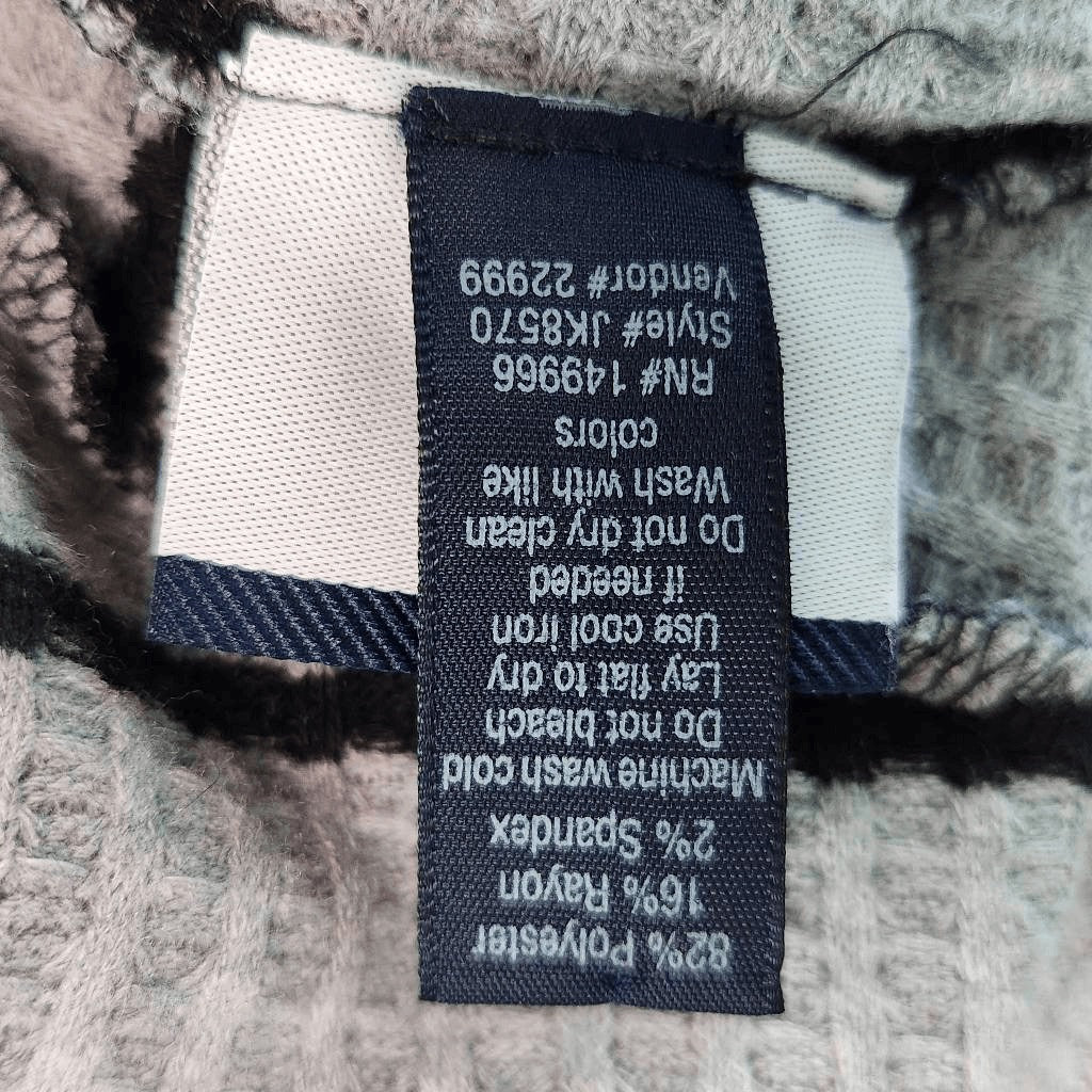 Daytrip Gray and Black Stripe Cardigan Size Medium Long Gray Cardigan