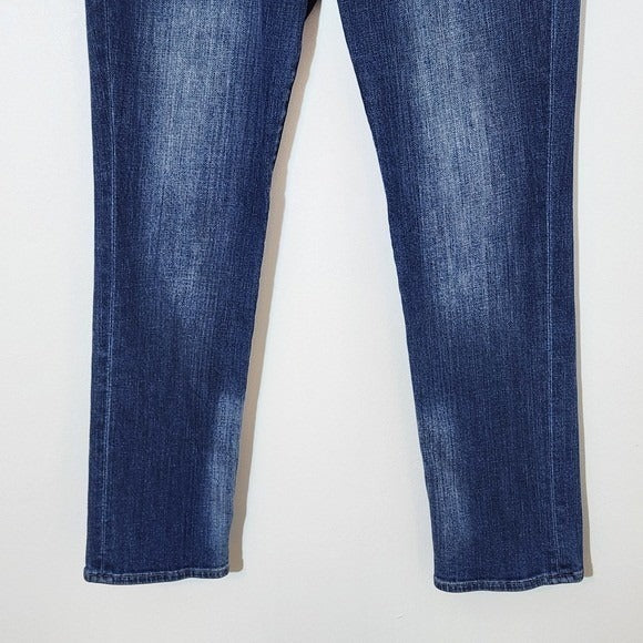 Lucky Brand Distressed Straight Leg Women's Jeans Size 12 Distressed Denim