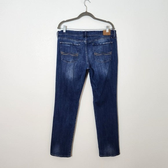 Lucky Brand Distressed Straight Leg Women's Jeans Size 12 Distressed Denim
