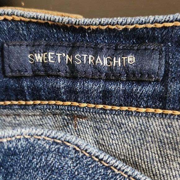 Lucky Brand Distressed Straight Leg Women's Jeans Size 12 Distressed Denim