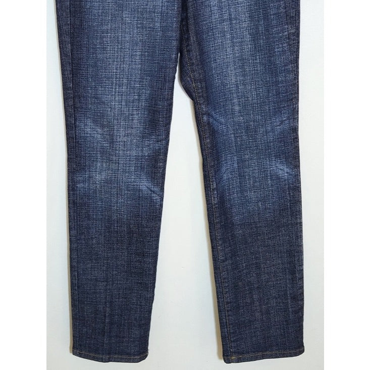 Nine West Womens Dark Wash Straight Leg Jeans Size 10