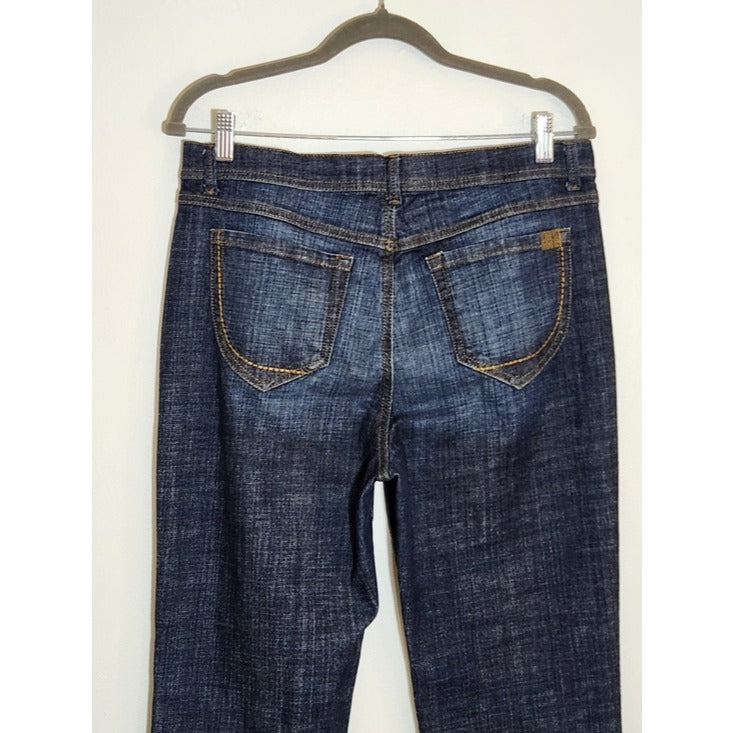 Nine West Womens Dark Wash Straight Leg Jeans Size 10
