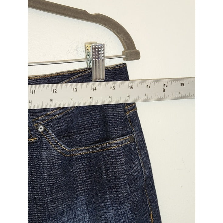 Nine West Womens Dark Wash Straight Leg Jeans Size 10