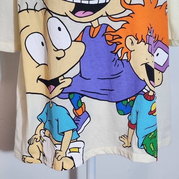 Nickelodeon Butter Yellow Rugrats Tee Size XXL Rugrats Short Sleeve Tee