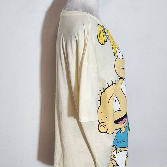 Nickelodeon Butter Yellow Rugrats Tee Size XXL Rugrats Short Sleeve Tee