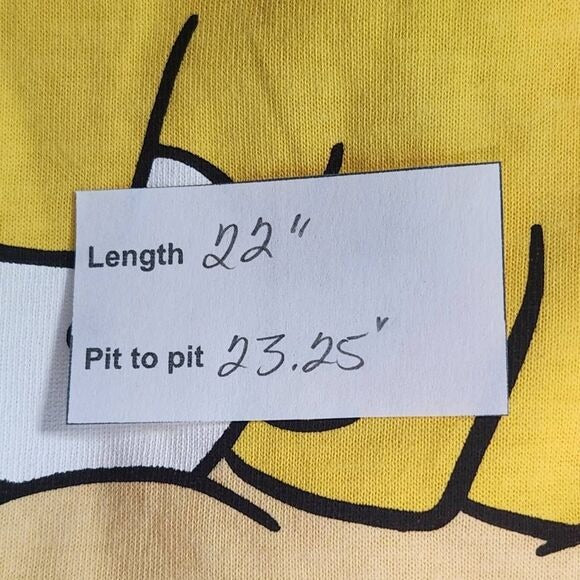 Nickelodeon Butter Yellow Rugrats Tee Size XXL Rugrats Short Sleeve Tee