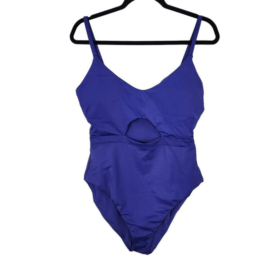 Andie Indigo One-Piece Swimsuit NWT XL Andie One Piece Swimwear with Cutout