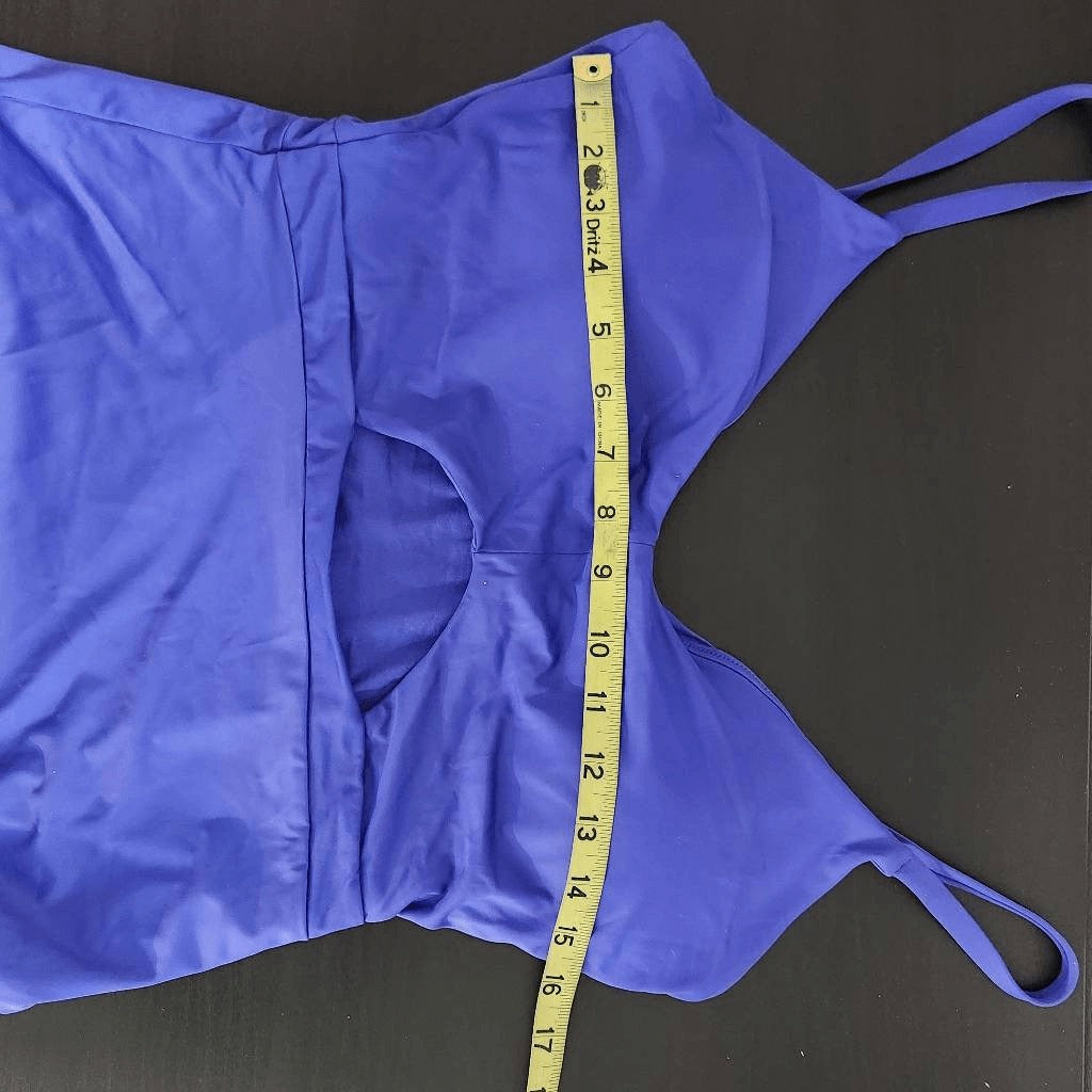 Andie Indigo One-Piece Swimsuit NWT XL Andie One Piece Swimwear with Cutout
