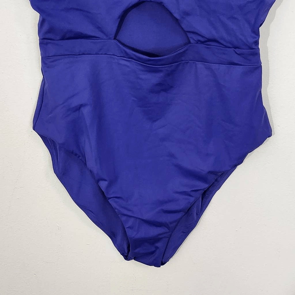 Andie Indigo One-Piece Swimsuit NWT XL Andie One Piece Swimwear with Cutout