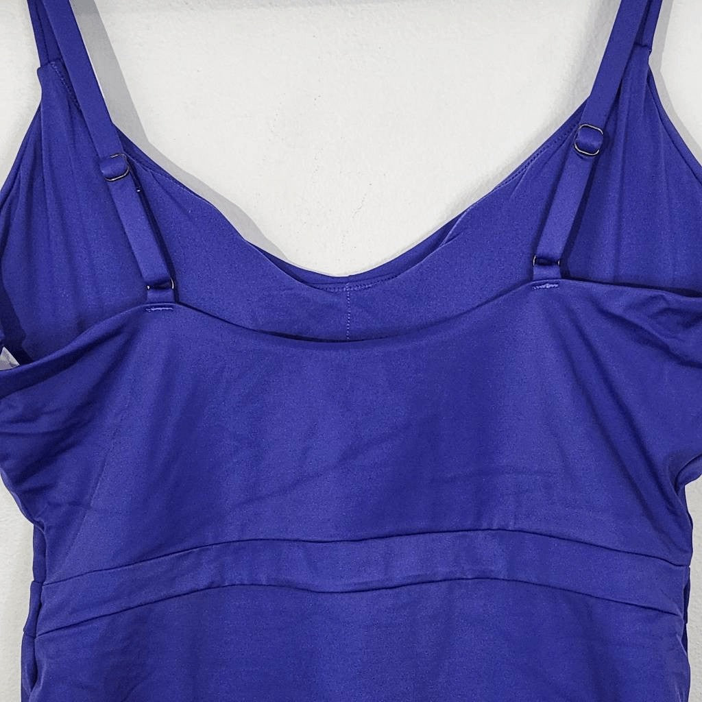 Andie Indigo One-Piece Swimsuit NWT XL Andie One Piece Swimwear with Cutout