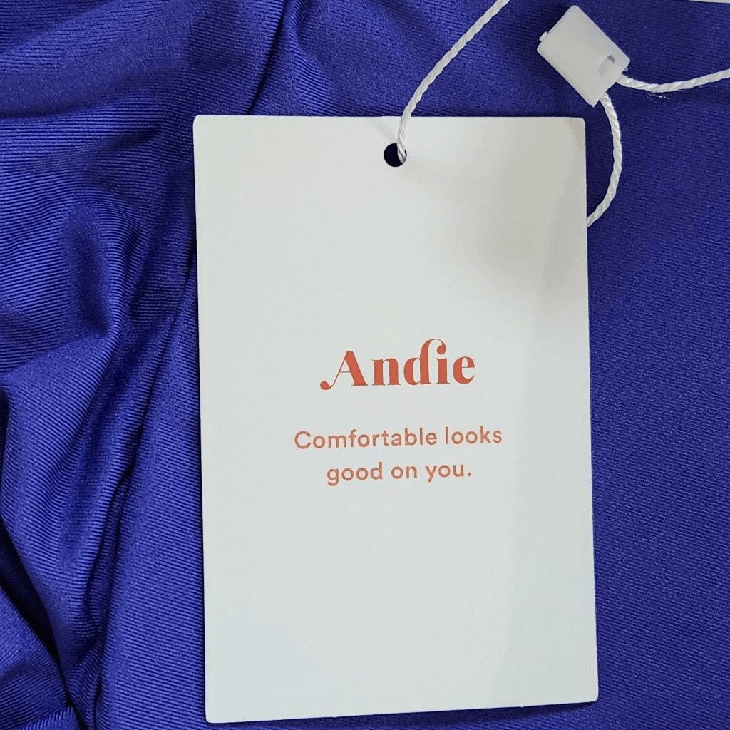 Andie Indigo One-Piece Swimsuit NWT XL Andie One Piece Swimwear with Cutout