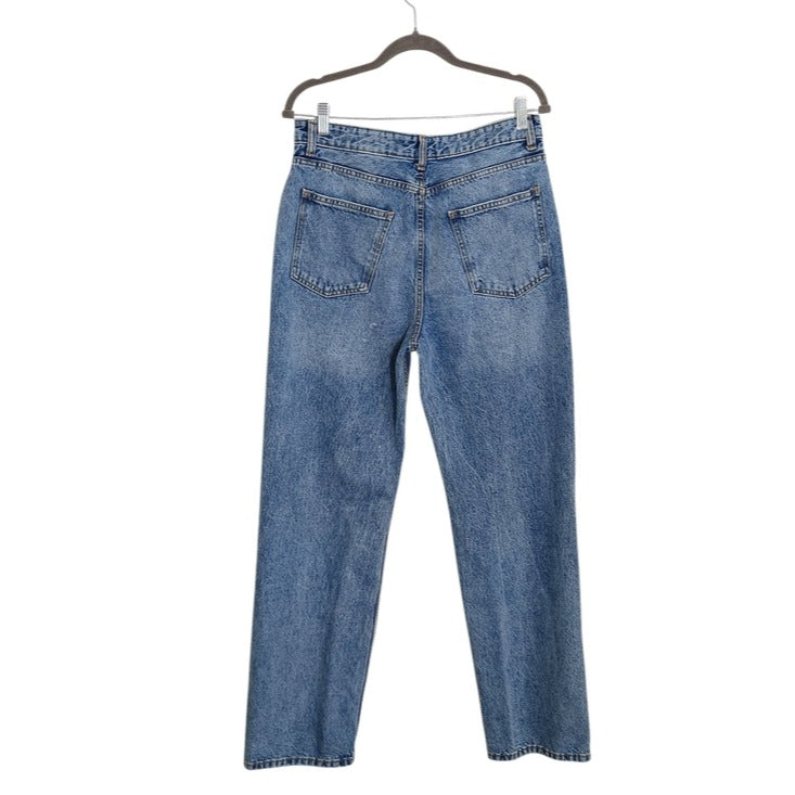 Zara Light Wash High Waist Relaxed Fit Jeans Size 10