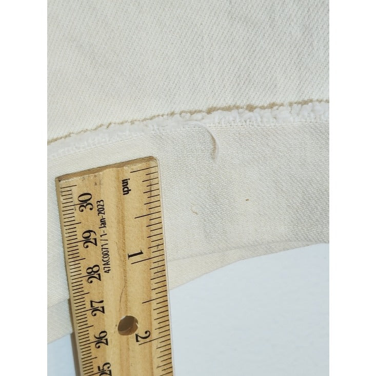 Universal Thread Cream High Rise Cut Off Denim Shorts Size 10 Flaw