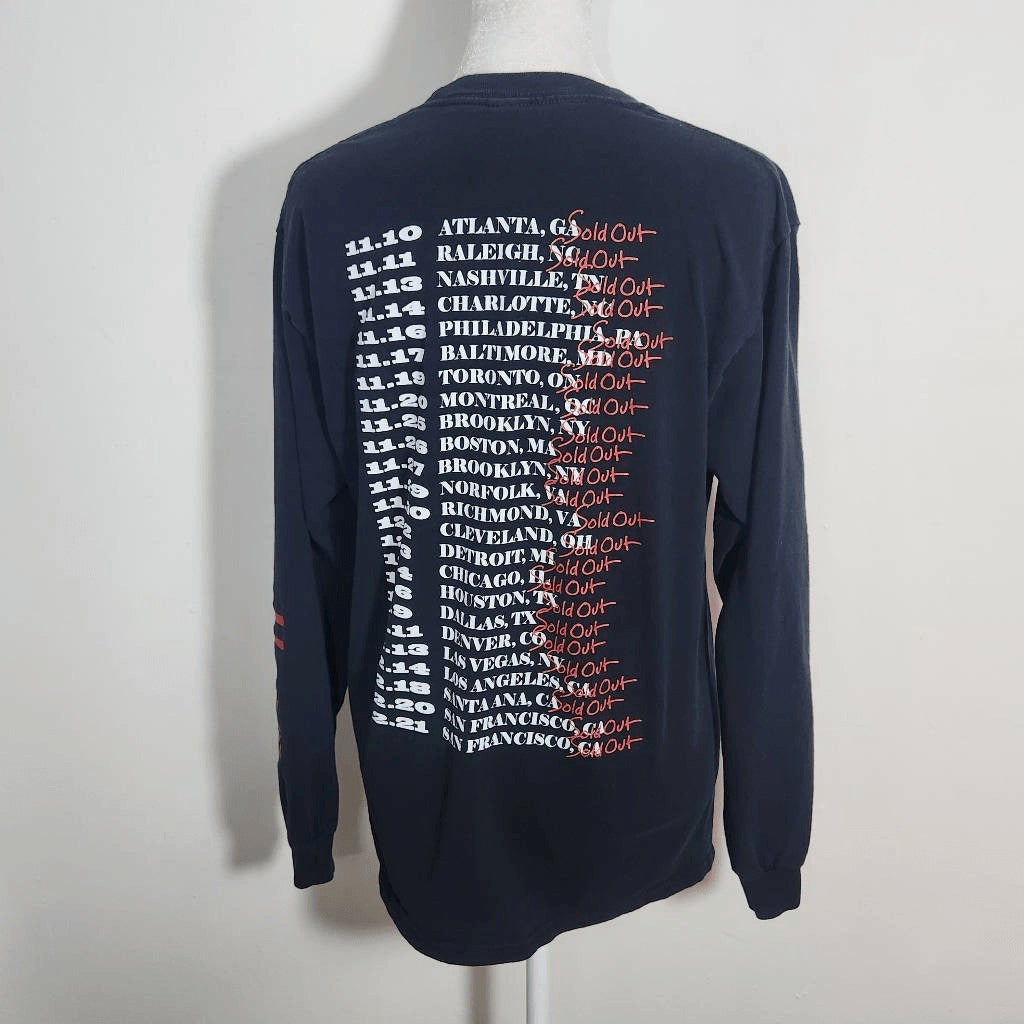 H.E.R. Black Long Sleeve Sold Out Tour T-Shirt Size Medium