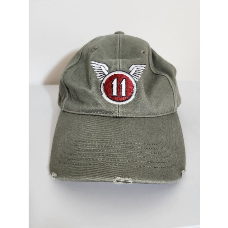 Rothco 11th Airborne Distressed Army Green Baseball Hat One Size