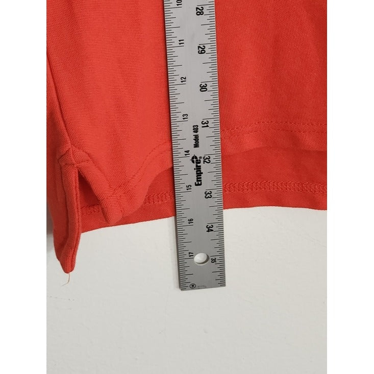 St. John's Bay Coral Red Short Sleeve Polo Shirt Size XXL
