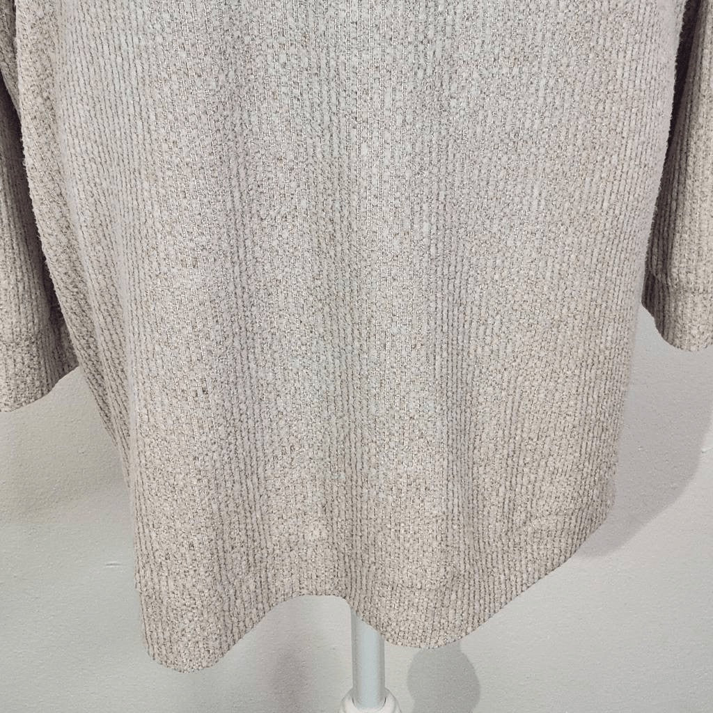 Bobi Cream Ribbed Knit Tunic NWT Size Small Revolve Cream Long Top