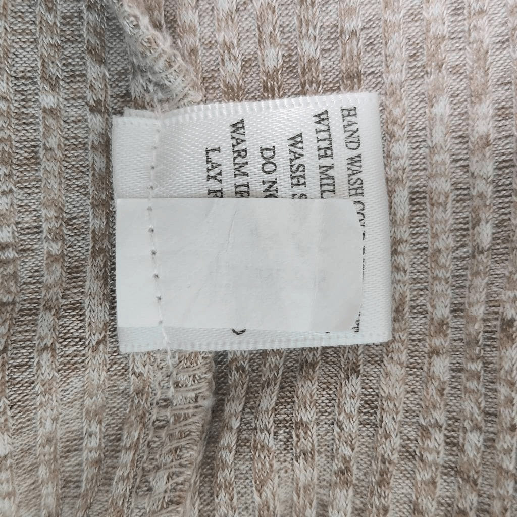 Bobi Cream Ribbed Knit Tunic NWT Size Small Revolve Cream Long Top