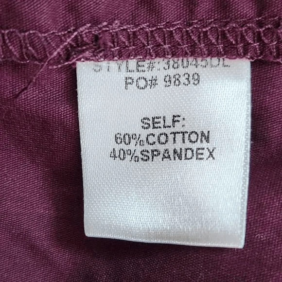 Skies are Blue Oxblood Top with Statement Sleeves Size Small Burgundy Blouse