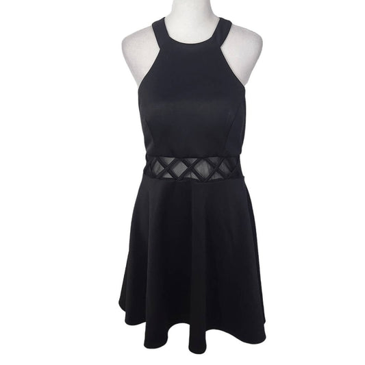 My Michelle Black Cocktail Dress Size 11 Black Formal Skater Dress