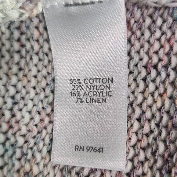 J. Jill Gray and Pink Knit Sweater Tank Top Size Small Petite Gray Sweater Tank