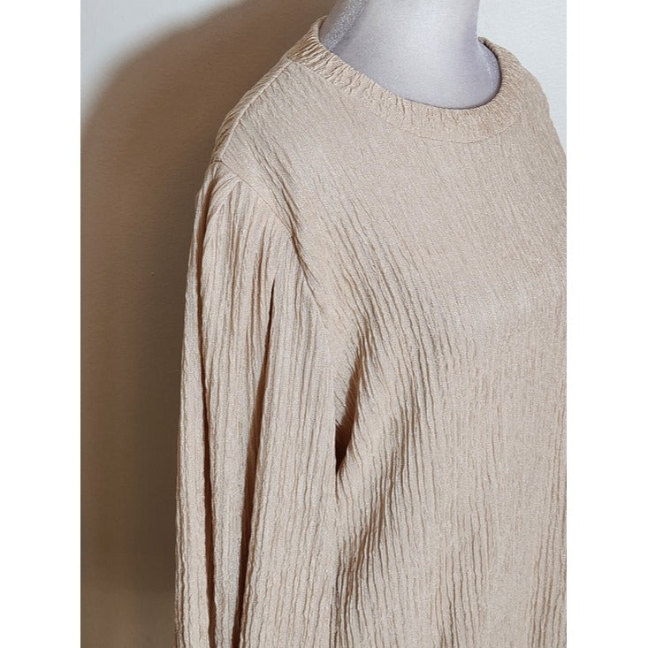 Jodifl Long Sleeve Cream Blouse Size Large