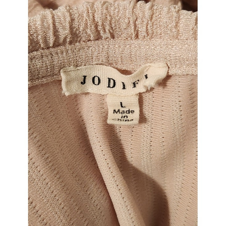 Jodifl Long Sleeve Cream Blouse Size Large