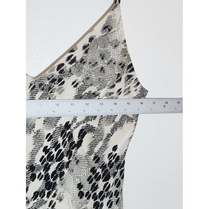 Express Black and Gray Snakeskin Print Midi Slip Dress Size Small