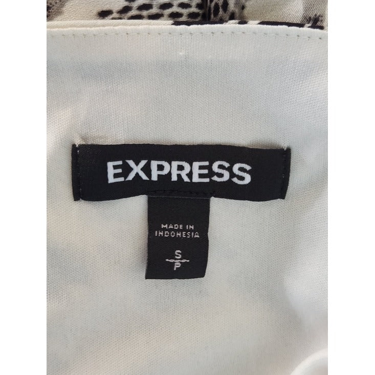 Express Black and Gray Snakeskin Print Midi Slip Dress Size Small