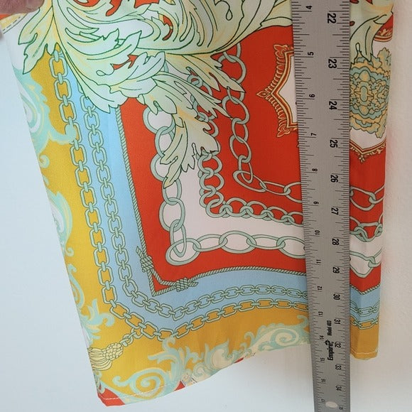Miss Avenue Boho Print Wide Leg Flowy Pants Size Medium