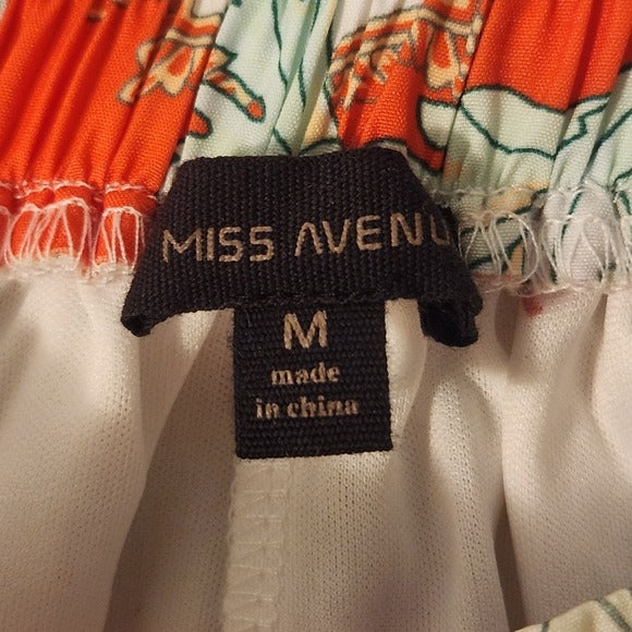 Miss Avenue Boho Print Wide Leg Flowy Pants Size Medium
