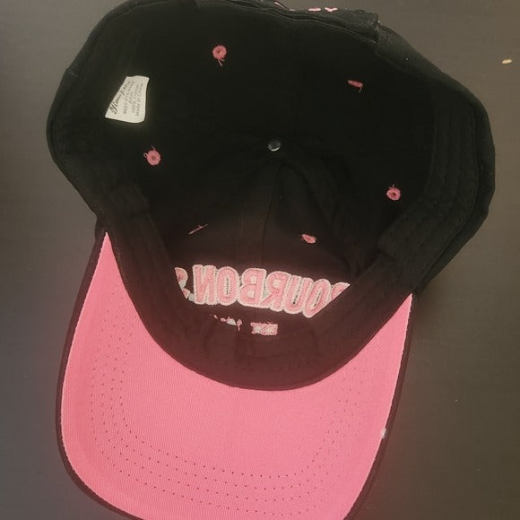 Raw & Ma Black and Pink New Orleans Bourbon Street Baseball Hat One Size