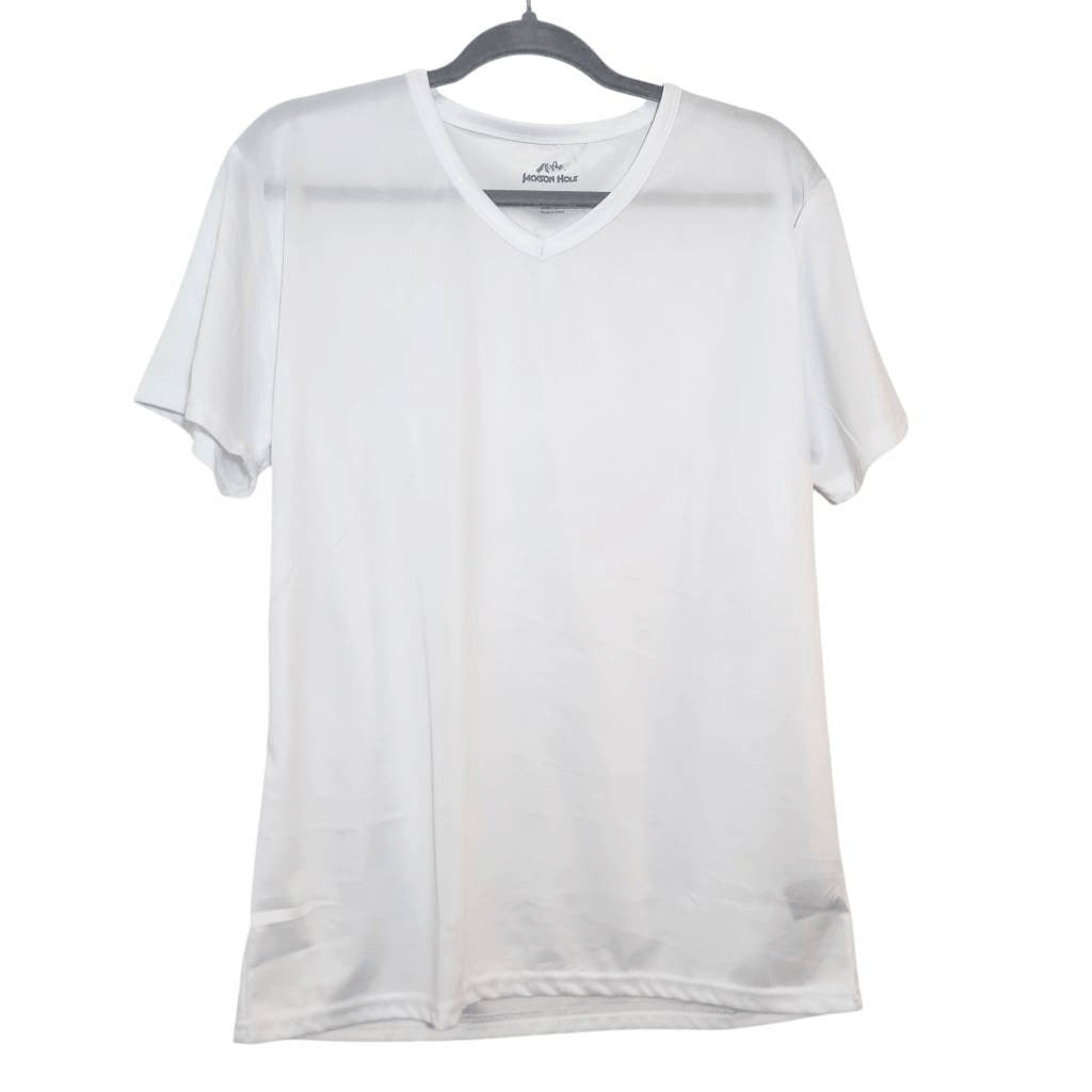 Jackson Hole White Lightweight Base Layer Tee Size Medium NWOT Performance Tee