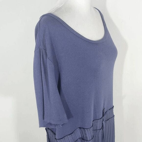 Simply Vera Vera Wang Blue Pleated Blouse Size XXL Plus Size Pleated Top
