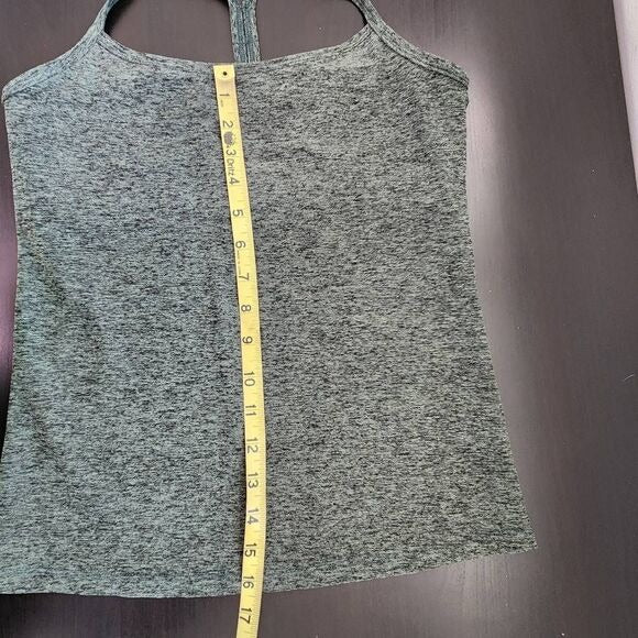 Interval Green Activewear Tank Top Size Large Green Athletic Top