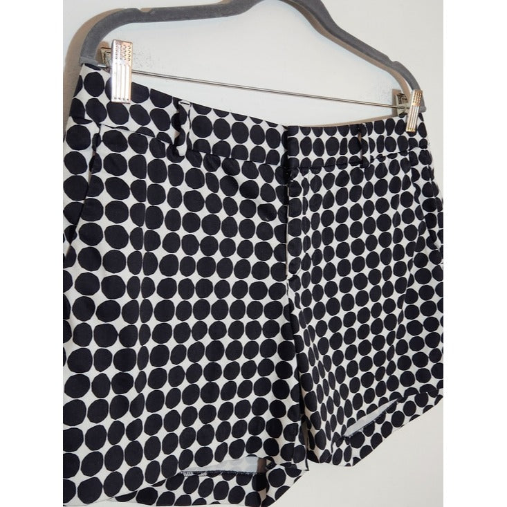 Banana Republic Marimekko Black Polka Dot Shorts Size 10