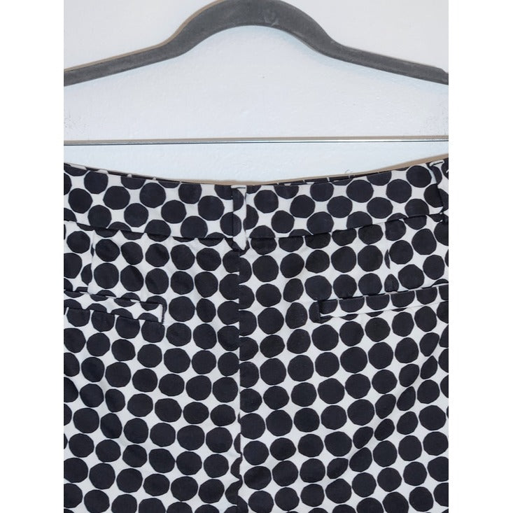Banana Republic Marimekko Black Polka Dot Shorts Size 10